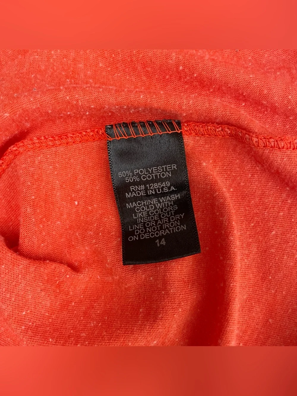 Aviator Nation Kids Venice CA Tee Orange Sz 14